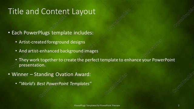 Title and Content presentation slide layout
