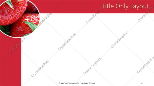 Title Only presentation slide layout