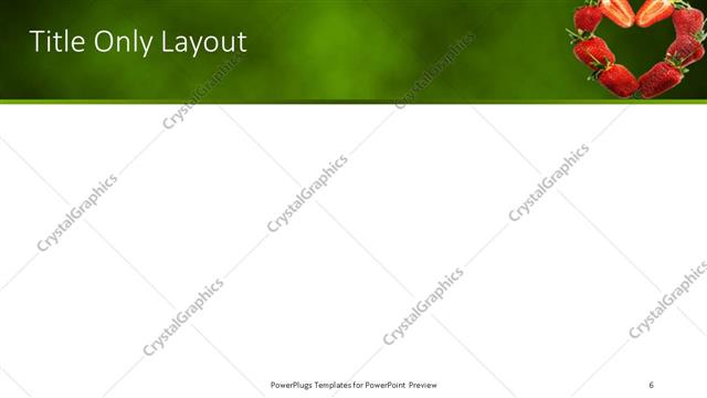 Title Only presentation slide layout