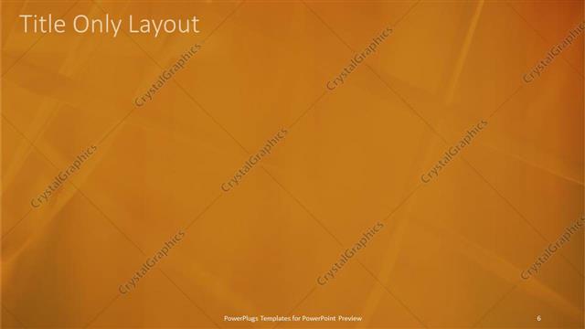 Title Only presentation slide layout