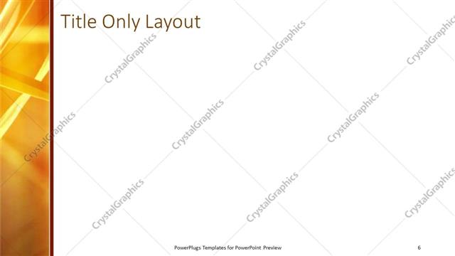 Title Only presentation slide layout