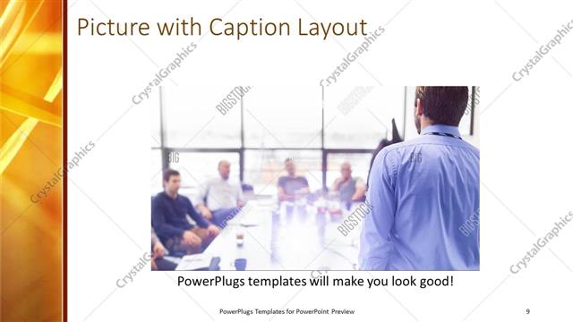 Picture with Caption presentation slide layout