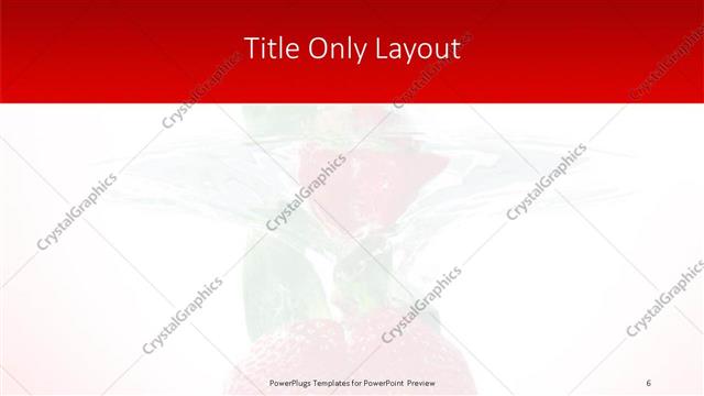 Title Only presentation slide layout
