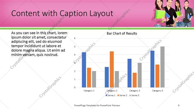 Content with Caption presentation slide layout