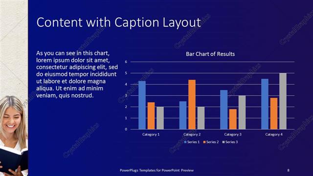 Content with Caption presentation slide layout