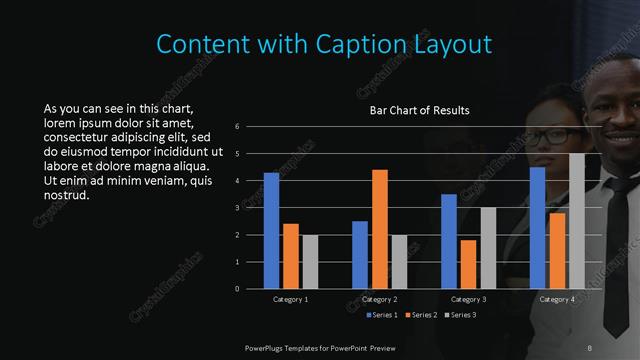 Content with Caption presentation slide layout