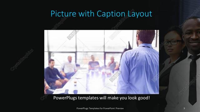 Picture with Caption presentation slide layout