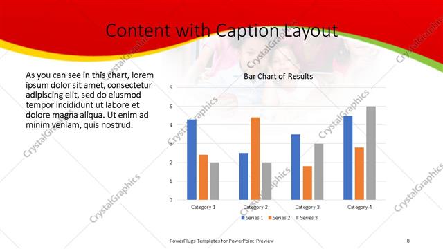 Content with Caption presentation slide layout