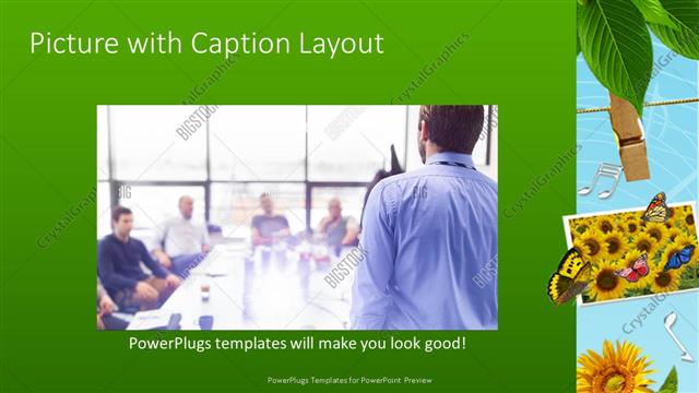Picture with Caption presentation slide layout