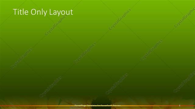 Title Only presentation slide layout