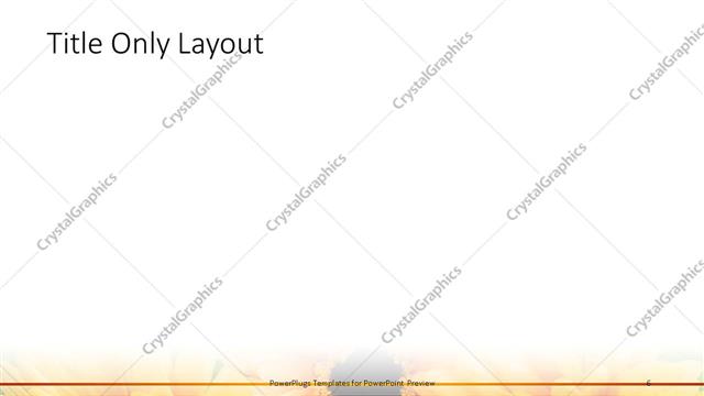 Title Only presentation slide layout