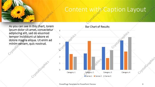 Content with Caption presentation slide layout