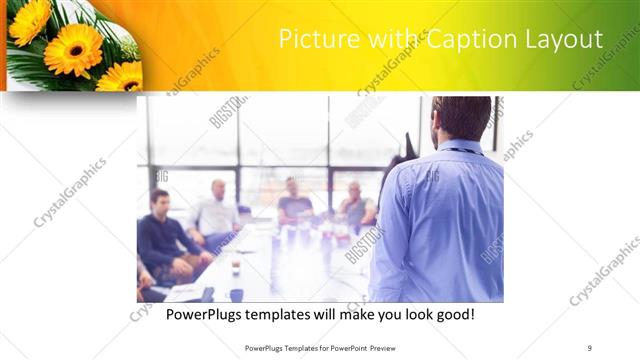 Picture with Caption presentation slide layout