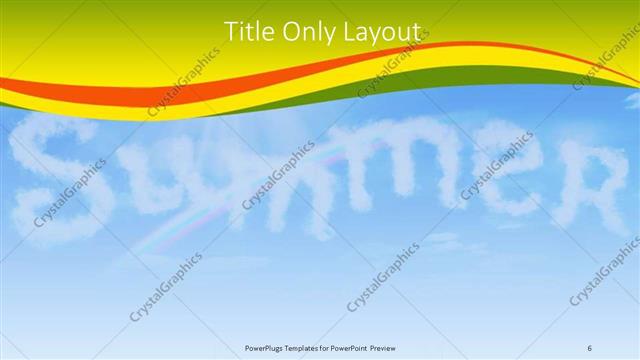 Title Only presentation slide layout