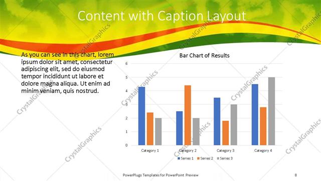 Content with Caption presentation slide layout