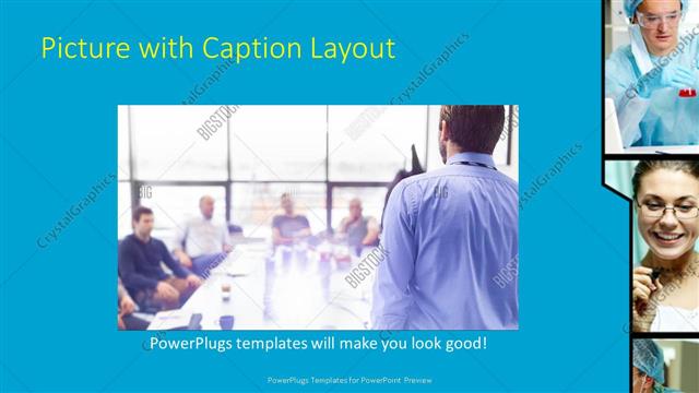 Picture with Caption presentation slide layout