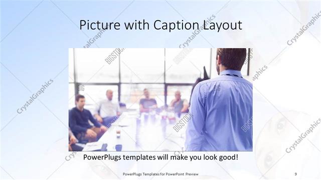 Picture with Caption presentation slide layout