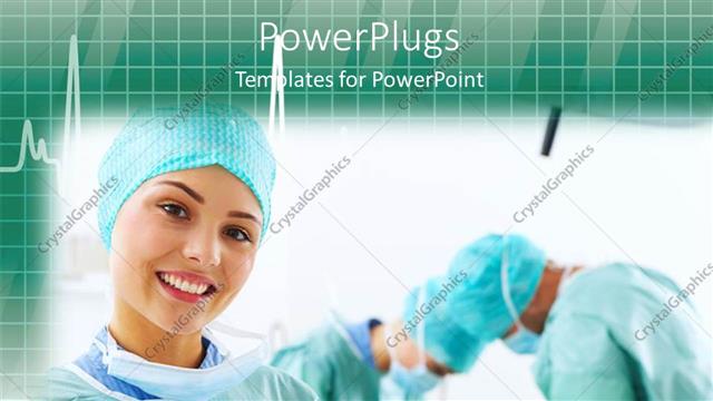  Presentation with job - A number of surgeons doing their job