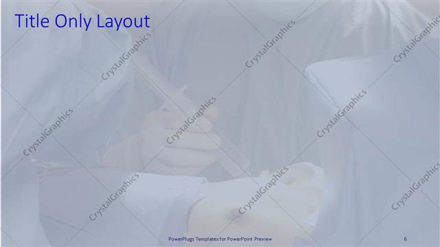 Title Only presentation slide layout