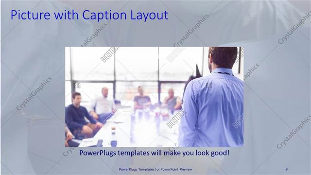 Picture with Caption presentation slide layout