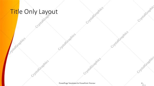 Title Only presentation slide layout