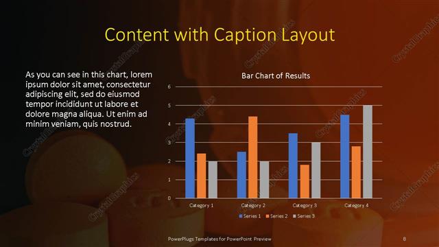 Content with Caption presentation slide layout