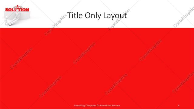 Title Only presentation slide layout