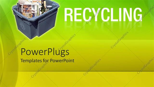  Presentation with yellow green - A number of things in the box with green and yellow background