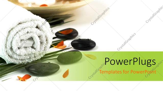  Presentation with spa - A number of things related to spa with white background