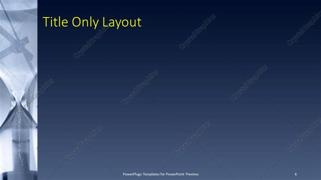 Title Only presentation slide layout