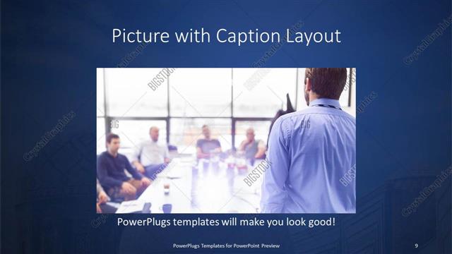 Picture with Caption presentation slide layout