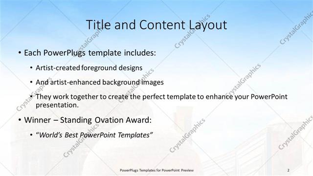 Title and Content presentation slide layout
