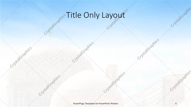 Title Only presentation slide layout
