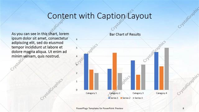 Content with Caption presentation slide layout