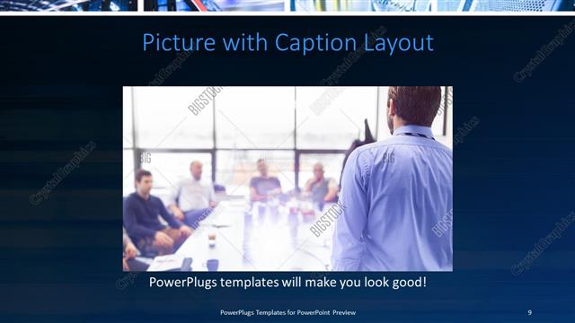 Picture with Caption presentation slide layout