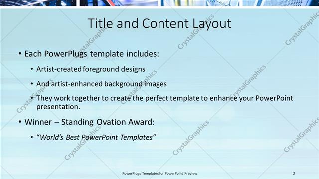Title and Content presentation slide layout