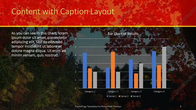 Content with Caption presentation slide layout