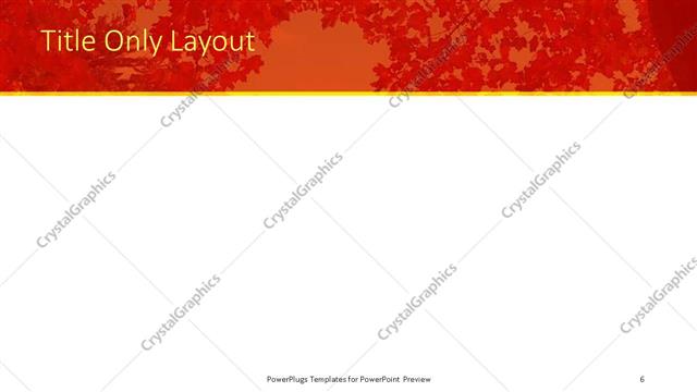 Title Only presentation slide layout