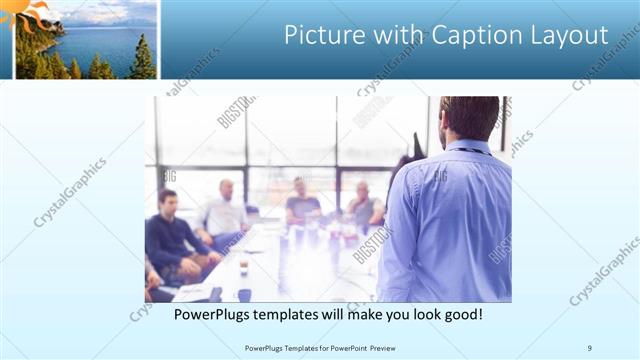Picture with Caption presentation slide layout