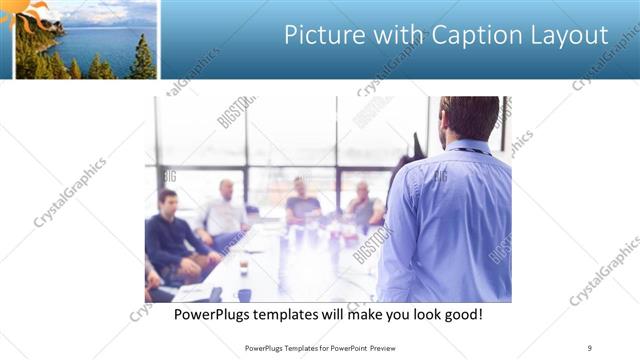 Picture with Caption presentation slide layout