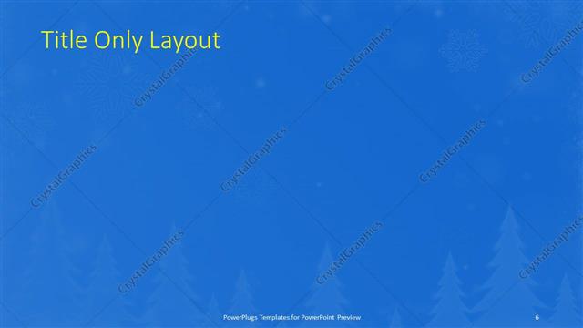Title Only presentation slide layout