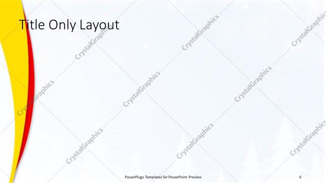 Title Only presentation slide layout