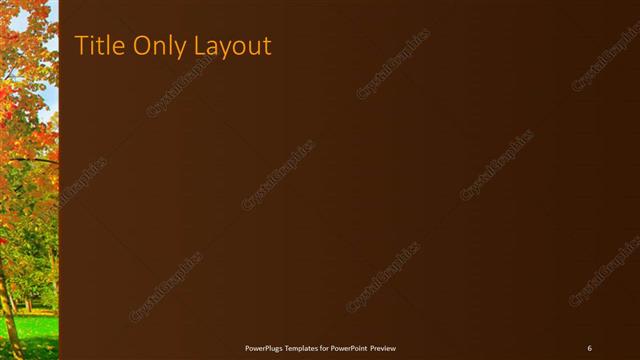 Title Only presentation slide layout