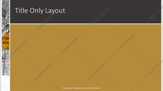 Title Only presentation slide layout