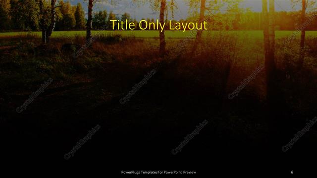 Title Only presentation slide layout