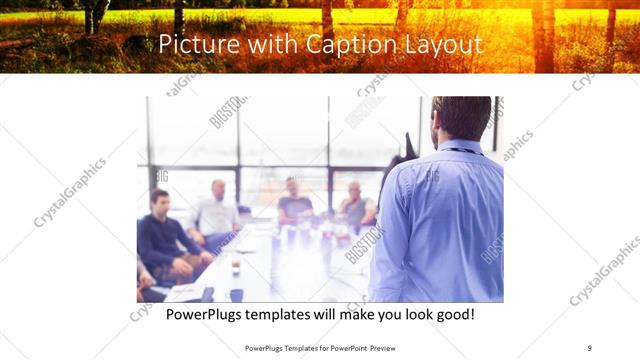 Picture with Caption presentation slide layout