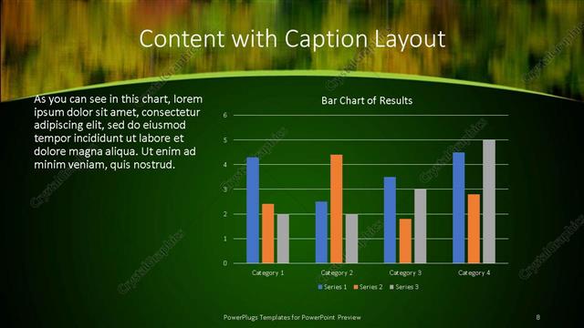 Content with Caption presentation slide layout