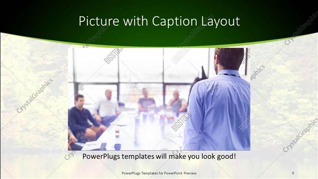 Picture with Caption presentation slide layout