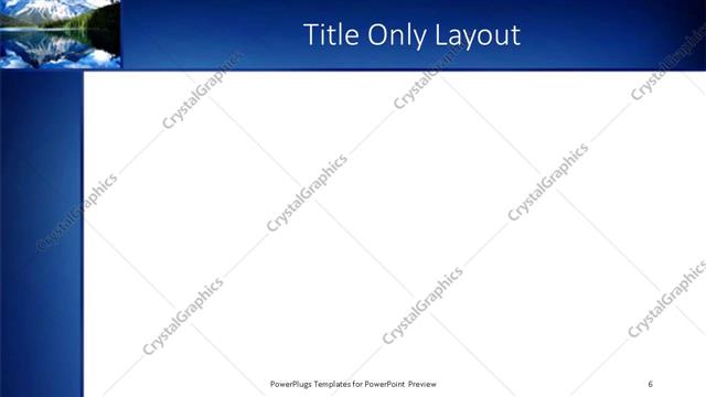 Title Only presentation slide layout