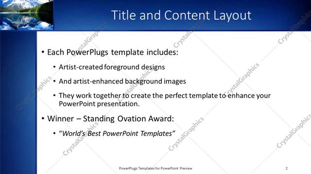 Title and Content presentation slide layout